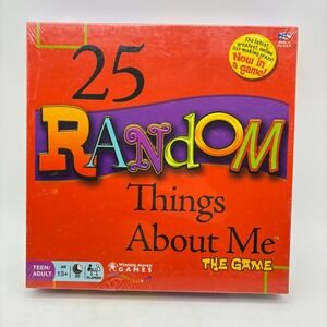 25 Random Things About Me The Game SEALED Winning Moves 2009 Trivia